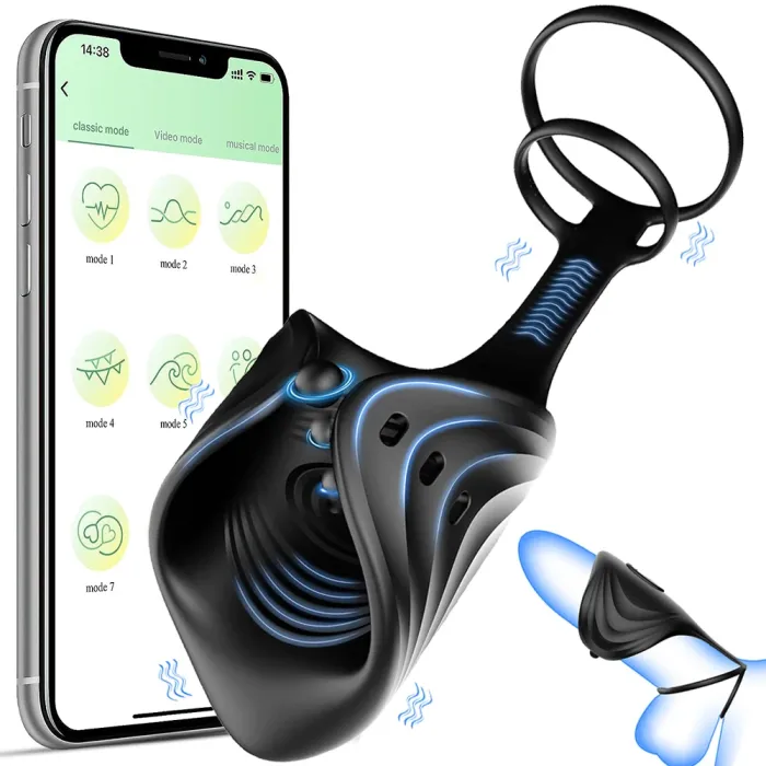 Edenlegend™ NeuroPulse-G9 – Smart Glans Trainer with 9 Vibration Modes, Silicone + ABS, App Enabled