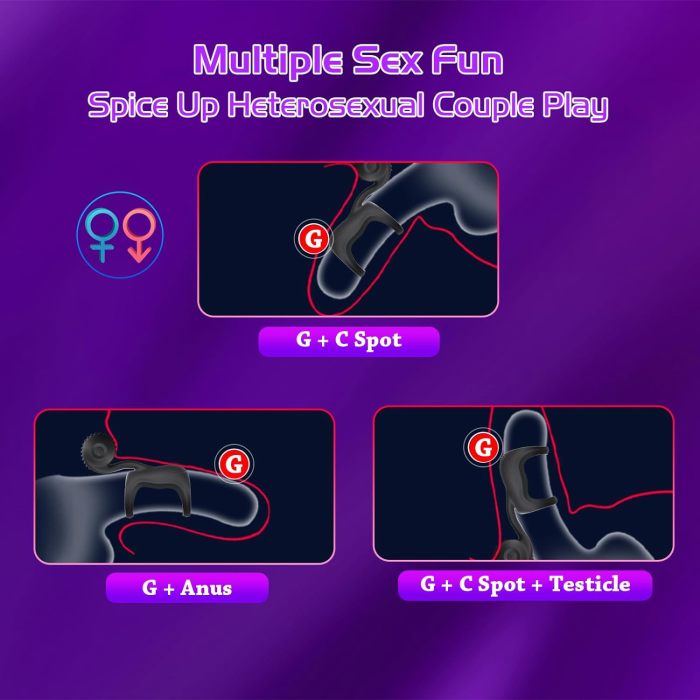 Edenlegend™ Thunder Ring – 10-Mode Dual-Motor Vibrating Silicone Cock Ring, Standalone Version