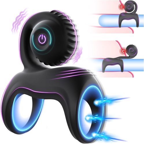 Edenlegend™ Thunder Ring – 10-Mode Dual-Motor Vibrating Silicone Cock Ring, Standalone Version