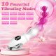 Edenlegend™ GlowBeads – Digital Display Vibrating Bead Wand, 10 Modes, Gradient Silicone + ABS, IPX6