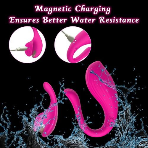 Edenlegend™ WhalePlay Duo – 10-Mode Dual Vibrating Whale Set, APP + Remote Control, IPX7, Purple / Rose