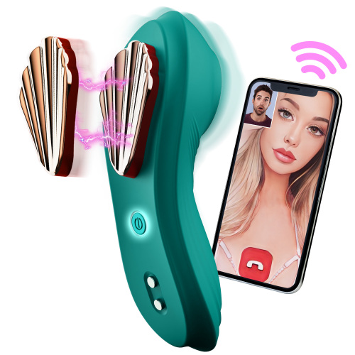 Edenlegend™ ShellKiss – 10-Mode Magnetic Wearable Shell Vibrator, APP Version, Red / Green, IPX7 Waterproof