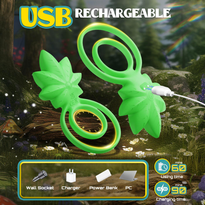 Edenlegend™ Jade Loop – 10-Mode Vibrating Cock Ring, Green Silicone + ABS, Standalone Version