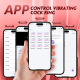 Edenlegend™ FlameLoop – 10-Mode Dual-Motor Vibrating Cock Ring, APP Version, Red Silicone + ABS