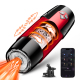 Edenlegend™ FireStorm Cup – 7+1 Mode Thrusting & Rotating Masturbator, APP-Controlled, Red / Yellow