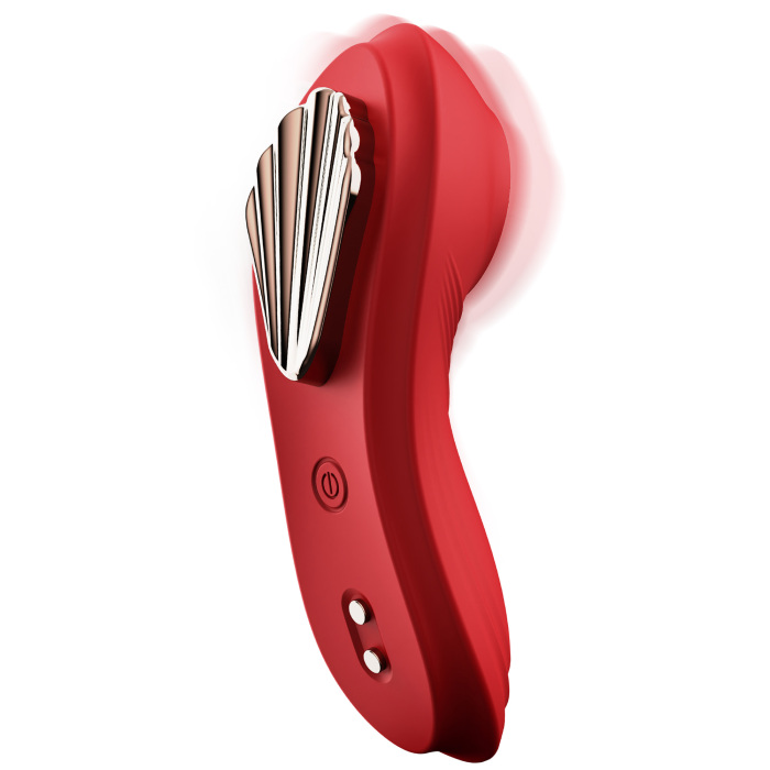 Edenlegend™ ShellKiss – 10-Mode Magnetic Wearable Shell Vibrator, APP Version, Red / Green, IPX7 Waterproof