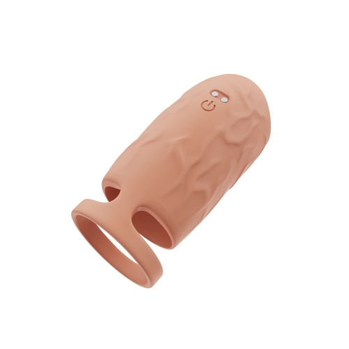 Edenlegend™ SkinTouch Sleeve – 10-Mode Vibrating Penis Sleeve, APP-Controlled, Liquid Silicone, Skin Tone