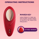 Edenlegend™ StarMuse – 10-Mode Magnetic Wearable Vibrator, Red Liquid Silicone, APP / Remote Control, IPX7