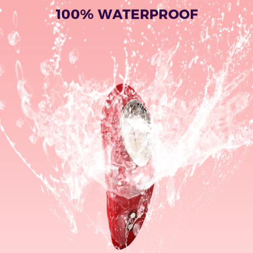 Edenlegend™ StarMuse – 10-Mode Magnetic Wearable Vibrator, Red Liquid Silicone, APP / Remote Control, IPX7