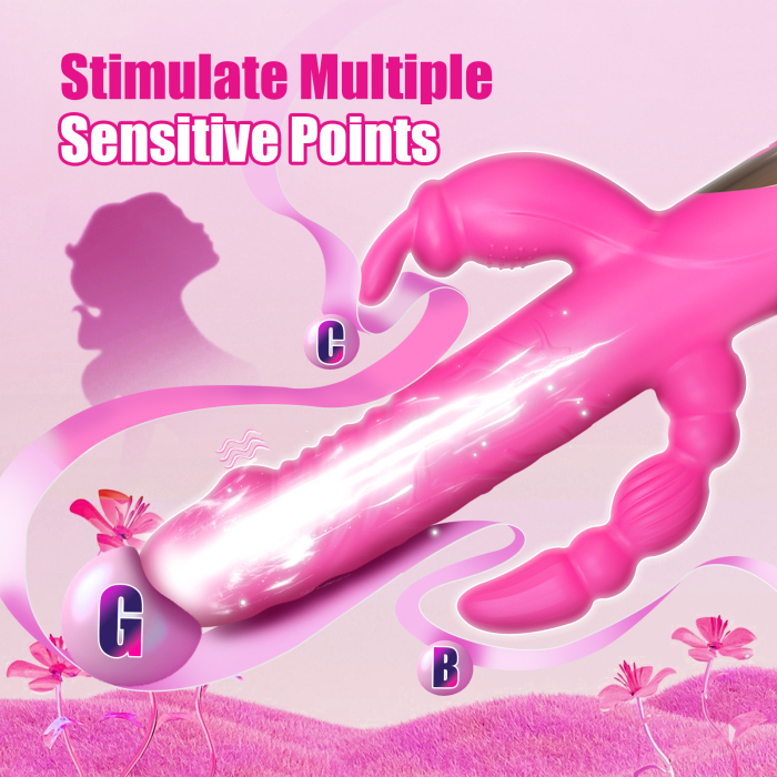 Edenlegend™ PulseThrust – 3-in-1 Vibrator with 10 Modes, Dual Vibration & Thrusting, IPX6 Waterproof