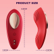 Edenlegend™ StarMuse – 10-Mode Magnetic Wearable Vibrator, Red Liquid Silicone, APP / Remote Control, IPX7