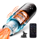 Edenlegend™ StormRide – APP-Controlled Thrusting & Rotating Masturbator, 7+1 Modes, Black & Blue, with Suction Base