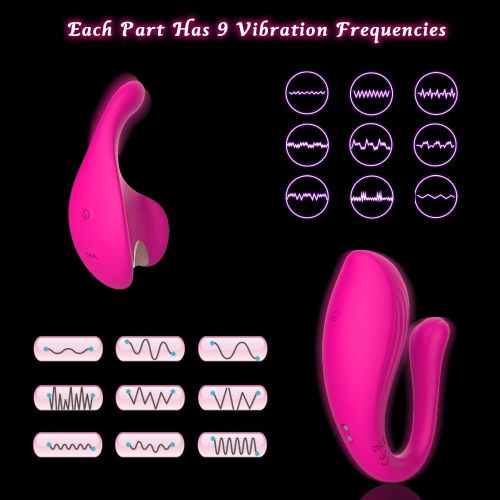 Edenlegend™ WhalePlay Duo – 10-Mode Dual Vibrating Whale Set, APP + Remote Control, IPX7, Purple / Rose