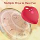 Edenlegend™ HeartCharm – 10-Mode Vibrating Heart Pendant, APP / Remote Version, Red, IPX7 Waterproof