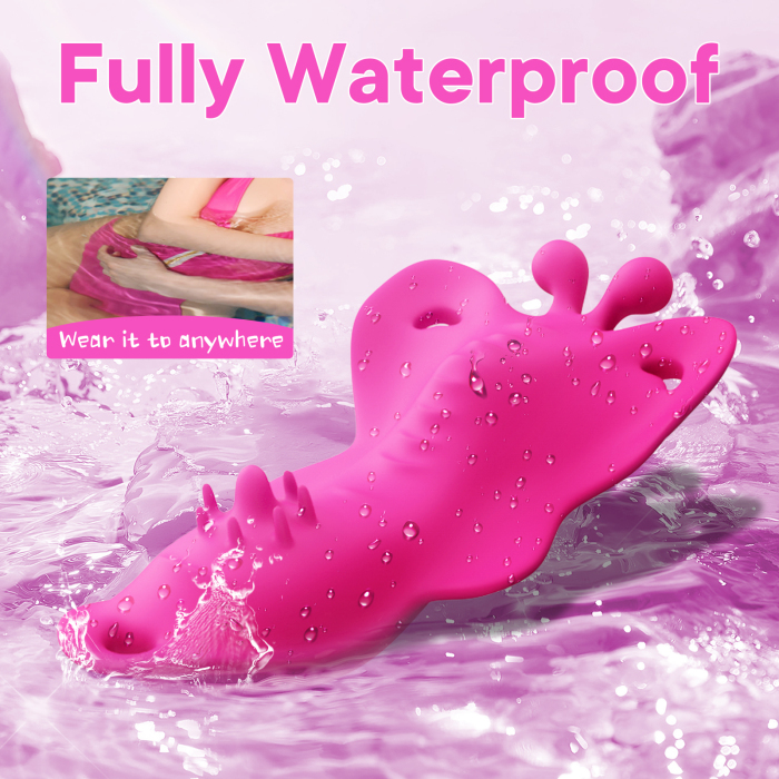  Edenlegend™ PinkFlirt – APP-Controlled Wearable Butterfly Vibrator, 10 Modes, Rose Red, IPX6 Waterproof  