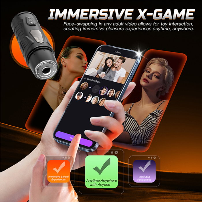 Edenlegend™ StormCup – APP-Controlled Rotating & Thrusting Masturbator, 7+1 Modes, Black, Suction Mount