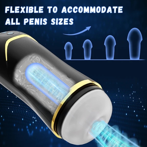 Edenlegend™ SurgeCup – Dual-Mode Masturbator with 10 Vibration & 10 Suction Modes, One-Touch Climax, Black