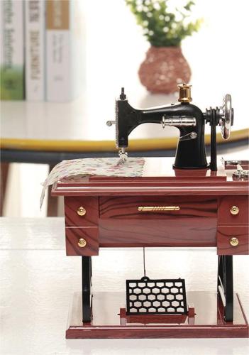 Wood Mini Sewing Machine Music Box✨✨✨