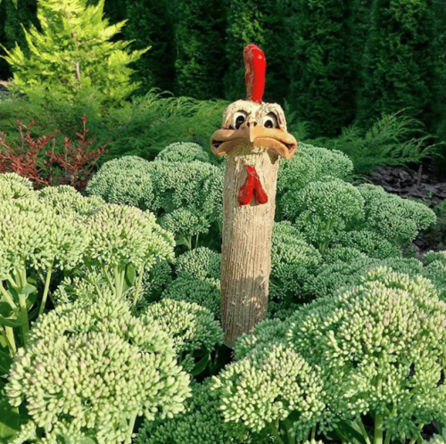 Last Day 47% OFF - Funny Hidden Chickens Garden Decoration