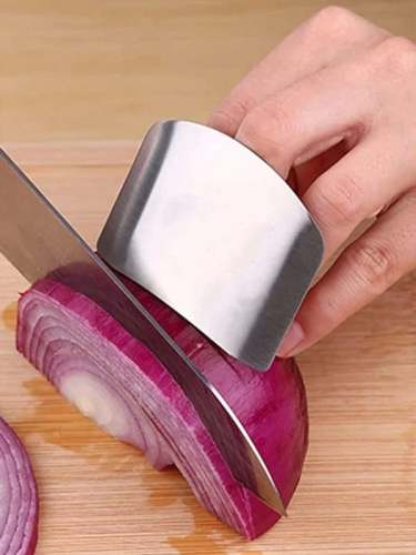 1pc Stainless Steel Vegetable Cutter Protector