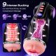 AI Sync App Control 9 Sucking & 9 Vibrating 3 Sleeves Sets Male Masturbator Sex Toys