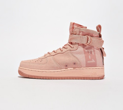 Men Nike SF Air Force One Mid Trainer | Coral Stardust