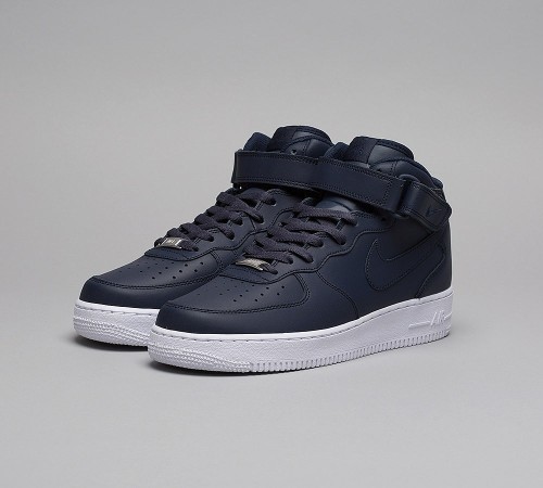 Women Nike Air Force 1 Mid '07 Trainer | Obsidian / White