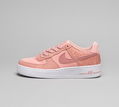 Men Nike Junior Air Force 1 LV8 Trainer | Coral / Rust Pink / White