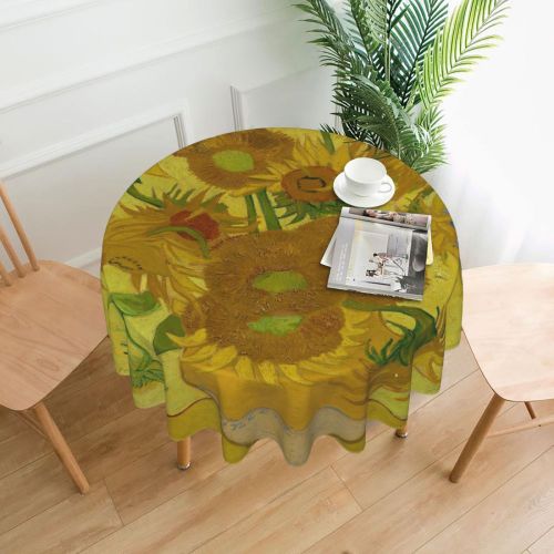 Round Table Cloth Indoor 60 Inch, Linen Tablecloth For 60 Inch Round Table