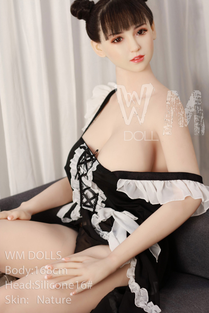 Leona 168cm F-Cup Silicone Head 16# Pu Skin Wig Version WM Real Doll Japanese Girl