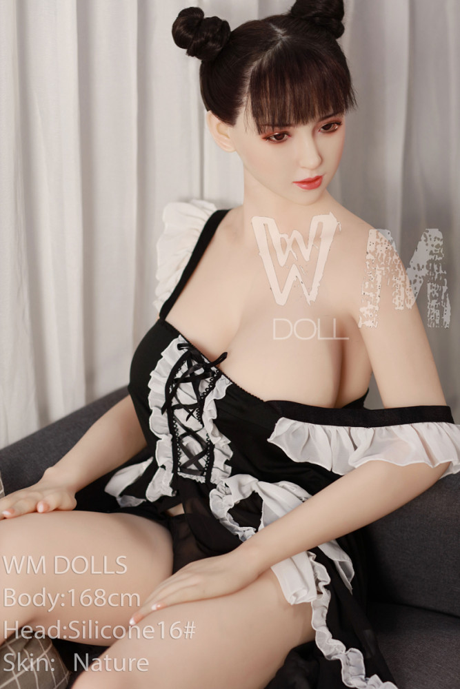 Leona 168cm F-Cup Silicone Head 16# Pu Skin Wig Version WM Real Doll Japanese Girl