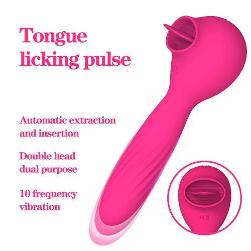 Dual function, vibration heating, tongue licking