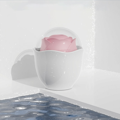 Eggshell Rose Sucking Vibration，Atmosphere light design ,9 sucking modes + 8 lighting modes