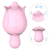 Rose tongue vibrator, clitoris & g-spot stimulator