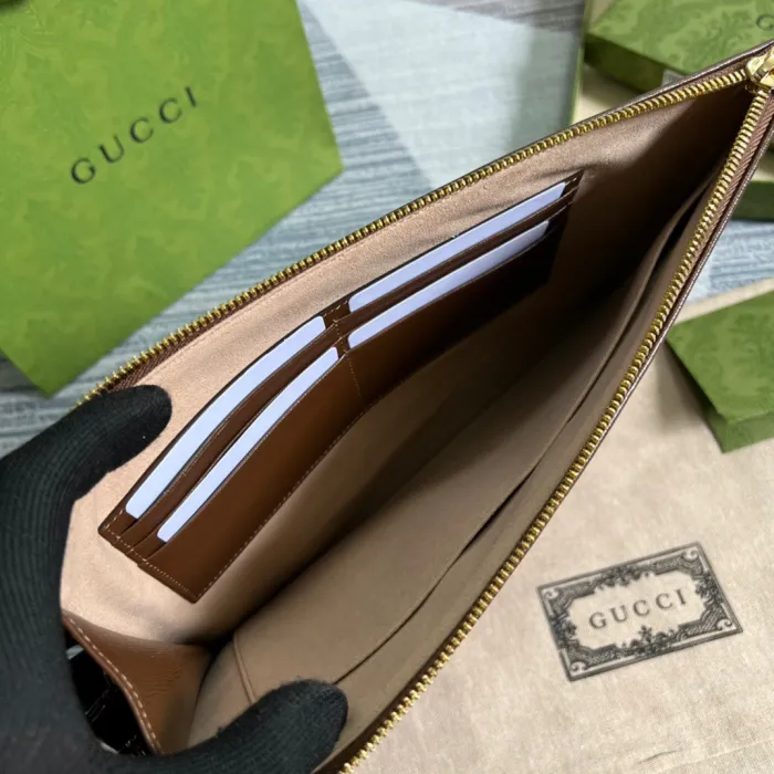 Gucci Pouch with Interlocking G Size 30.5*21*1.5cm Style 672953
