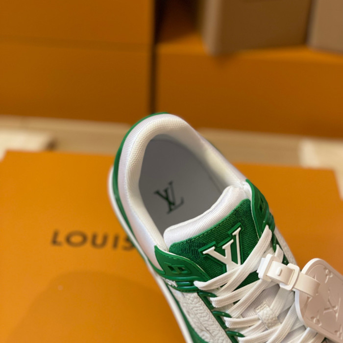 Louis Vuitton Trainer Monogram denim Sneaker Size 36-46  5-Color
