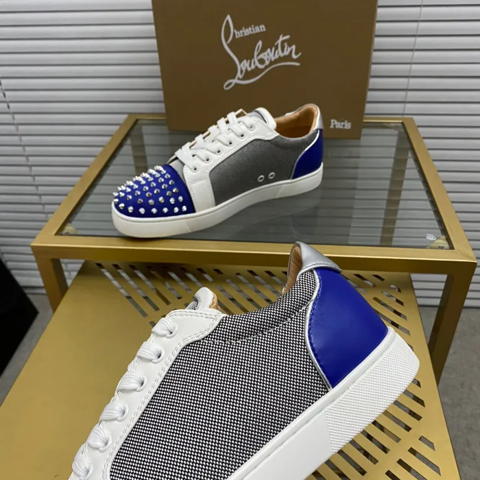 Christian Louboutin Louis Junior Spikes Sneaker Size 36-46  9-Color
