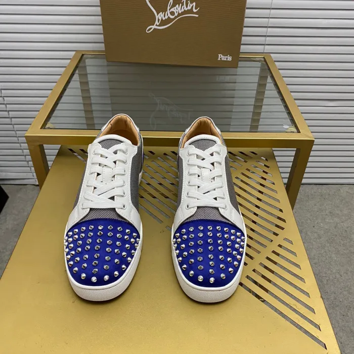 Christian Louboutin Louis Junior Spikes Sneaker Size 36-46  9-Color