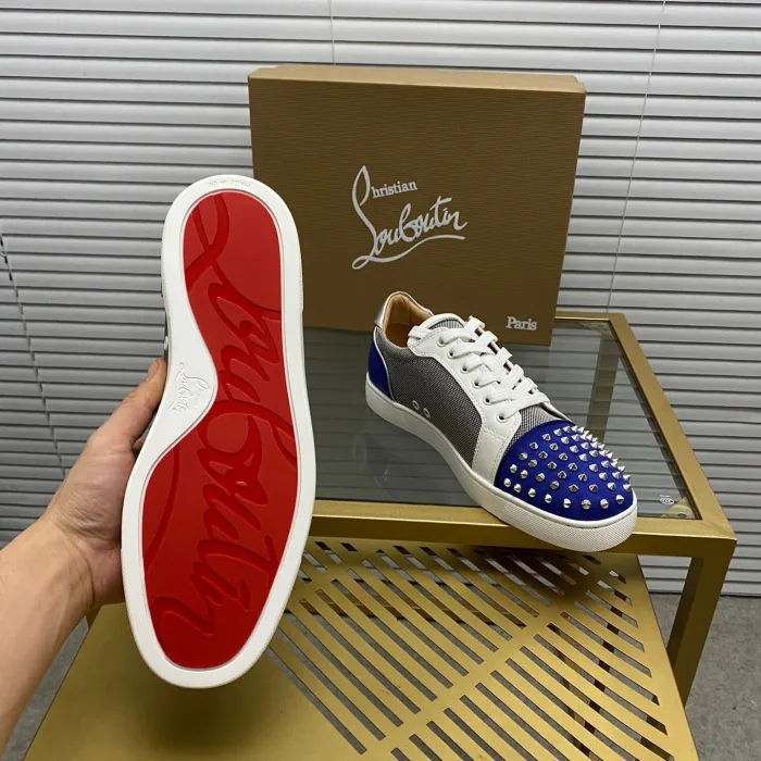 Christian Louboutin Louis Junior Spikes Sneaker Size 36-46  9-Color