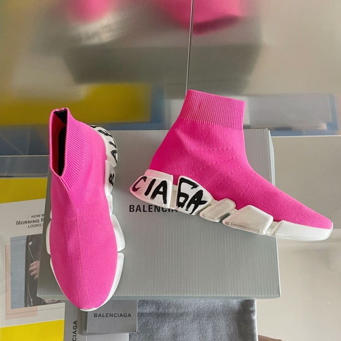 Balenciaga Speed 2.0 Graffiti Sneaker Size 35-45  5-Color