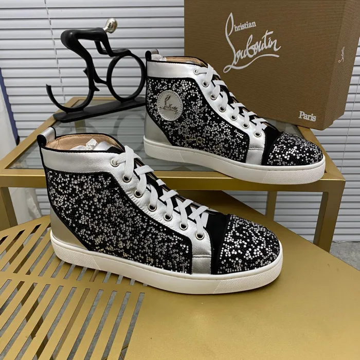 Christian Louboutin Louis High-Top Sneaker Size 36-46  10-Color