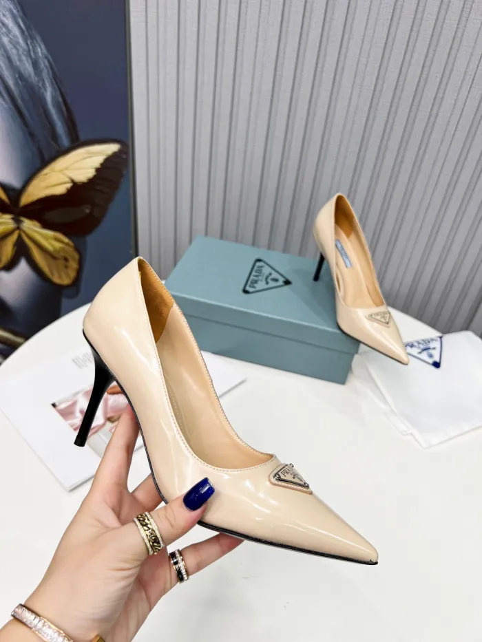 Prada Brushed Leather Pumps Size 35-41 8-Color