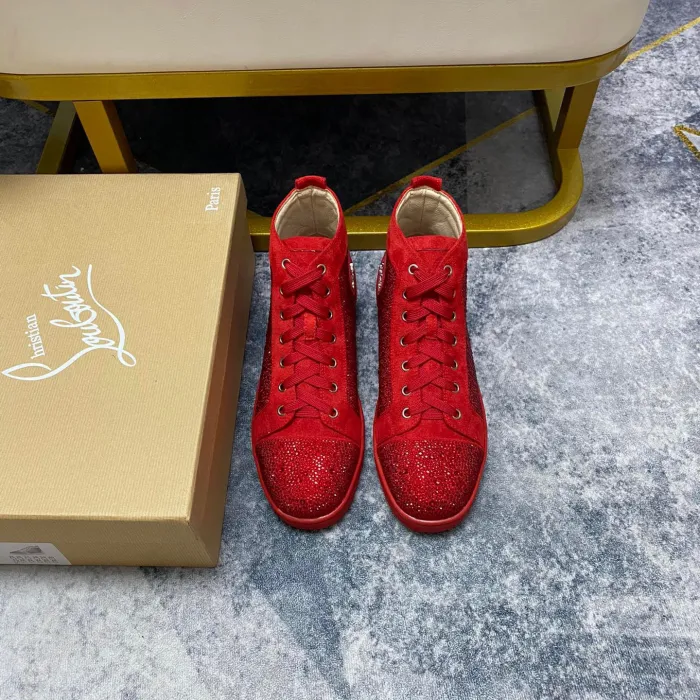Christian Louboutin Louis High-Top Sneaker Size 36-46  10-Color