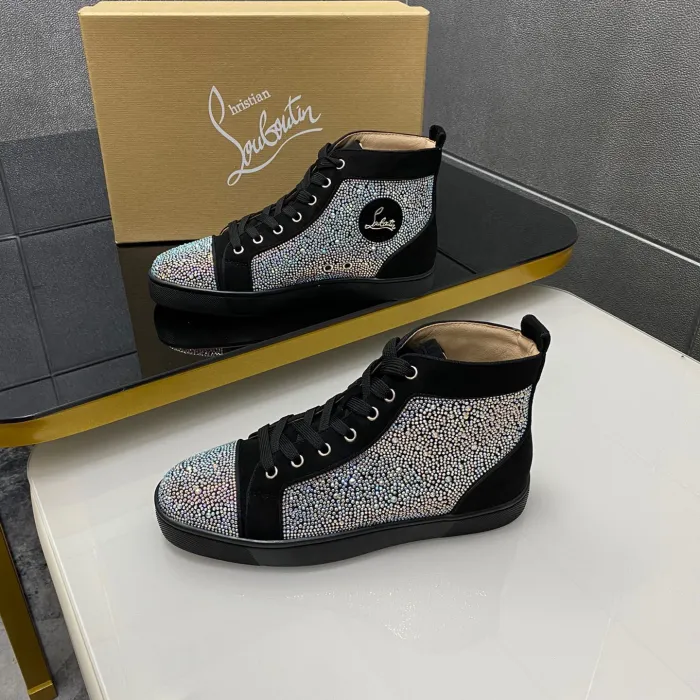 Christian Louboutin Louis High-Top Sneaker Size 36-46  10-Color