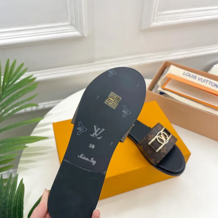 Louis Vuitton Lock It Flat Slippers Size 36-41 2-Color