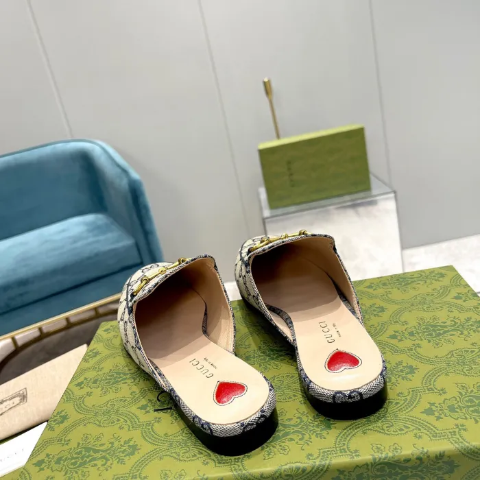 Gucci Princetown GG Slippers Size 35-41 6-Color