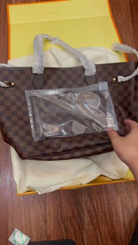Louis Vuitton N41357 Neverfull Women Bags Red Size 32*29*17cm