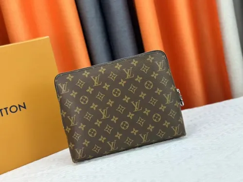 Louis Vuitton New Pouch Damier Graphite  Clutch Bags Size 21*27*5cm