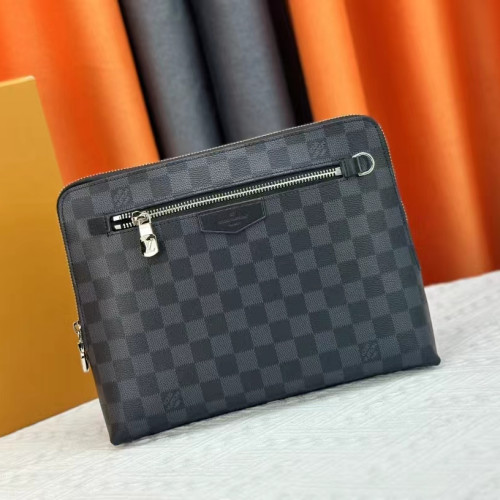 Louis Vuitton New Pouch Damier Graphite  Clutch Bags Size 21*27*5cm