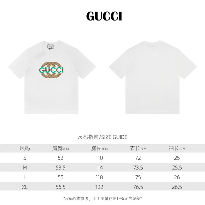 Gucci Unisex T Shirt S-XL 2-Color
